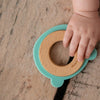 Wood + Silicone Disc Teether | Bear