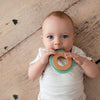 Wood + Silicone Disc Teether | Bear