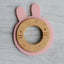 Wood + Silicone Disc Teether | Rabbit