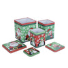 Green Santa & Snowman Box (Set of 3)