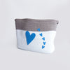 Doodle Hearts | Cotton Rope Baskets (Set Of 2| Blue)
