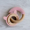 Wood + Silicone Disc & Ring Teether | Rabbit