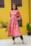Tangerine Paisley Maternity & Nursing Kurta Dress