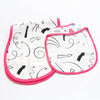 Doodle Arrows | Reversible Bib & Burpy Cloth Set