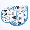 Doodle Hearts | Reversible Bib & Burpy Cloth Set