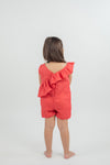 Linen Frill Playsuit