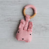 Wood Plush Rattle Teether Toy | Rabbit