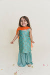 Festive Chanderi Kurta And Sharara Set