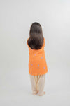 Orange Kurta-Dhoti Set