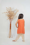 Rust Kurta-Dhoti Set