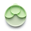 Healthy Meal Suction Plate with Dividers Set | KeyLime/KeyLime