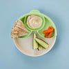 Healthy Meal Suction Plate with Dividers Set | KeyLime/KeyLime