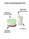 Sip & Snack- Suction Bowl with Sippy Cup Feeding Set  Vanilla/Lime