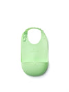 Roll and Lock Silicone Bib Lime