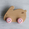 Wood Wheelie Animal | Pink