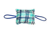 The Cushy Closer Door Cushion- Blue Floral With Checks