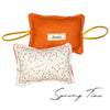 The Cushy Closer Door Cushion- Orange Flora