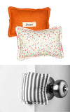 The Cushy Closer Door Cushion- Orange Flora