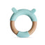 Wood + Silicone Teether Ring | Bear