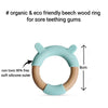 Wood + Silicone Teether Ring | Bear