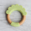 Wood + Silicone Teether Ring | Lion