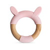 Wood + Silicone Teether Ring | Rabbit