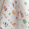 Baby Animals| Reversible Bib & Burpy Cloth Set