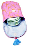 Diaper Tote Bag - 'Stroller' Tote Bag - Pink Giraffe