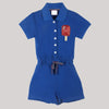 Playsuit Blue With Popsicle Motif