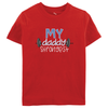 My Daddy Strongest Tee - Red