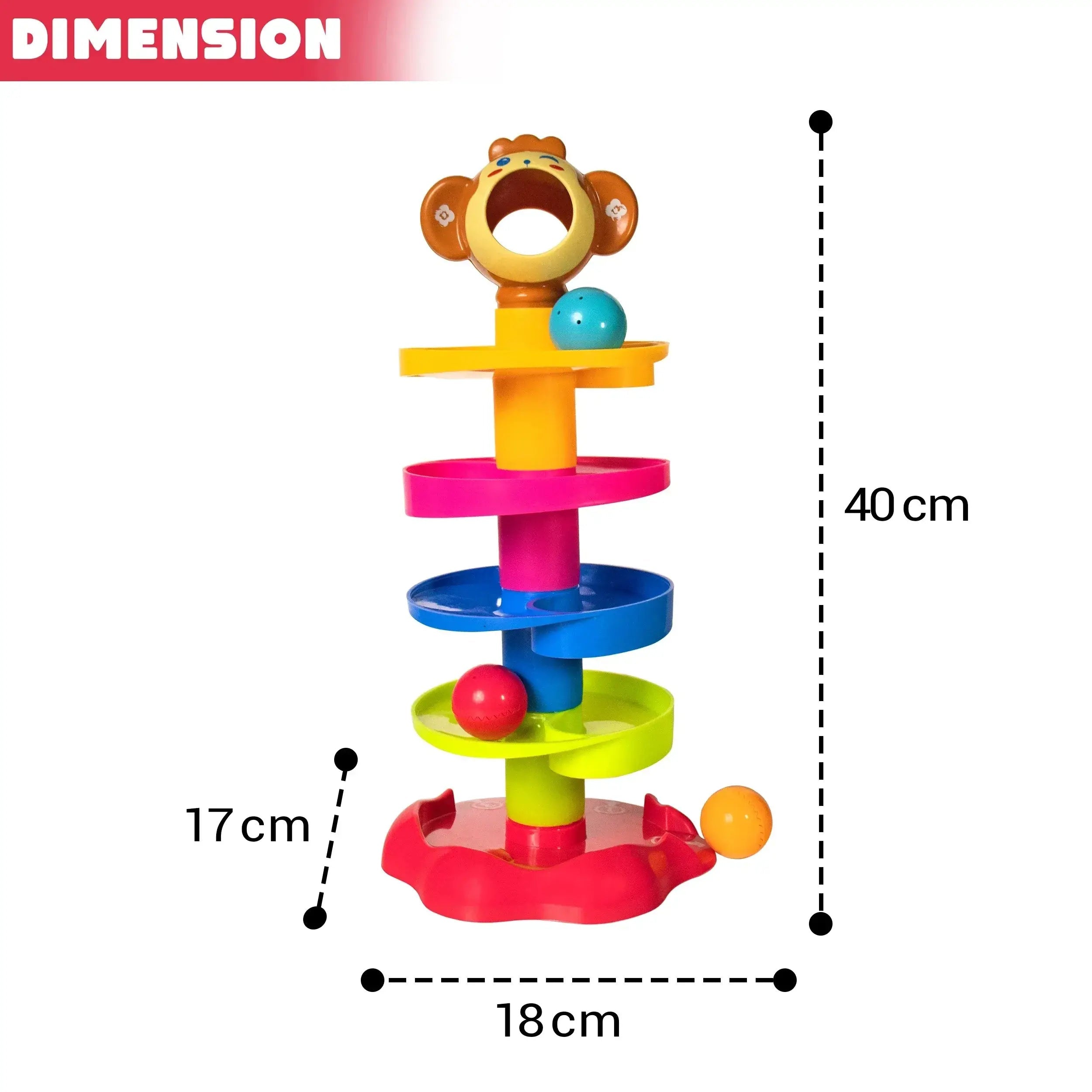 5 Layer Ball Tower Toy – Swirling Ball Drop Ramp for Babies – mumma.com