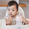 Weighted Straw Sippy Cup 240ml | Blush Light Pink