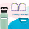 Colorful Chervon | Camping Labels Value Pack