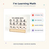 I Am Learning Math Wooden Number & Operator Board Game