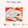 I Am Learning Math Wooden Number & Operator Board Game