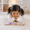 Personalised Wooden Name Puzzle- Mixed Picturesque (2 Elements)