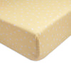 Organic Fitted Cot Sheet- Yellow Grasslands