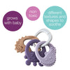 Trio Teether | Peony Purple