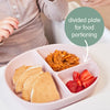 Silicone Plate + Lid with Suction Base | Blush Pink