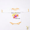Diwali With Family Personalised Bodysuit - Full Sleeves (Yellow Love)