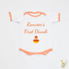 Personalised Bodysuit - My First Diwali (Orange Love)