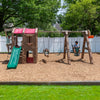 Naturally Playful Adventure Lodge Play Center With Glider