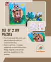 Teeny Tiny DIY Puzzle Set of Two  | Multi-Craft Kids Puzzle Kit