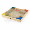 Junior Wooden Sand Pit with Colour Seats