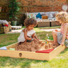 Junior Wooden Sand Pit with Colour Seats