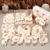 26pcs Cream & Brown Teddy Love , New bornÂ Baby Girl/Boy Gift Hamper all Season wearÂ Clothes Gift Hamper Box, (0-6months) - Little Surprise Box26pcs Cream & Brown Teddy Love , New bornÂ Baby Girl/Boy Gift Hamper all Season wearÂ Clothes Gift Hamper Box, (0-6months)