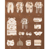 26pcs Cream & Brown Teddy Love , New bornÂ Baby Girl/Boy Gift Hamper all Season wearÂ Clothes Gift Hamper Box, (0-6months) - Little Surprise Box26pcs Cream & Brown Teddy Love , New bornÂ Baby Girl/Boy Gift Hamper all Season wearÂ Clothes Gift Hamper Box, (0-6months)