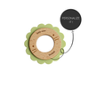 Wood + Silicone Disc Teether- LION