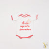Personalised Bodysuit - Say No To Firecrackers (Red Love)