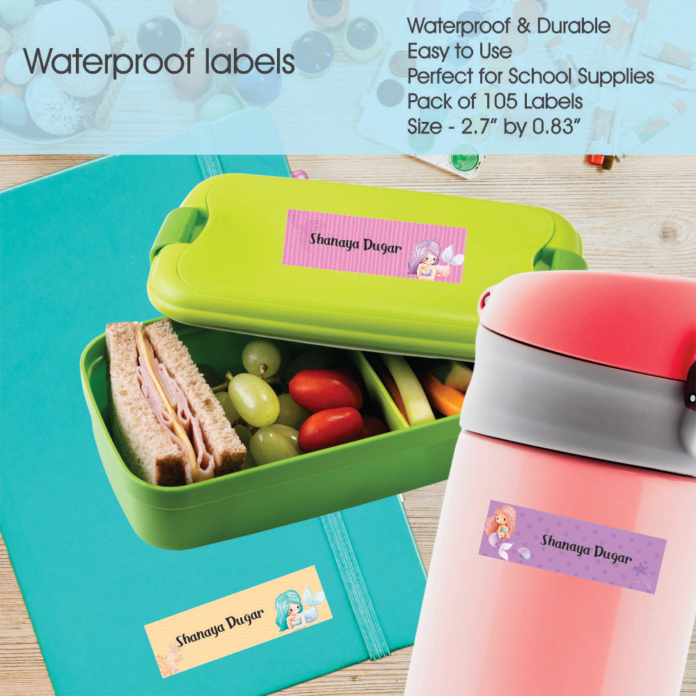 Shell Name Table Labels Waterproof Name Labels | Shell & shine – mumma.com